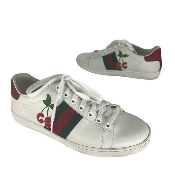 Gucci Ace Cherry Low Top Sneakers - Picture 2 of 16